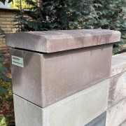 Крышка для забора двухскатная