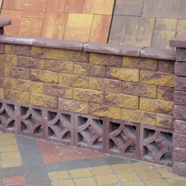 Блок малий декоративний (колор-мікс), Блок Гармонія(коричневий)