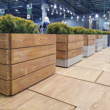 ЗОЛОТОЙ МАНДАРИН Цветочница Форест кубическая - Картинка 1