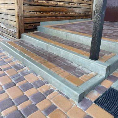 Бордюр парковий 8см Сірий 1м