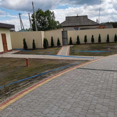 Старе місто сіра, жовта, червона